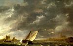 欧洲12-19世纪油画四_CUYP, Aelbert - The Maas at Dordrecht in a Storm
